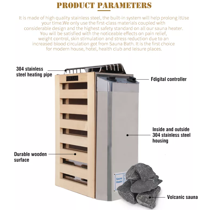 Fabricação de aquecedor de sauna